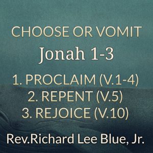 Read more about the article Choose or Vomit